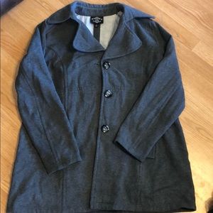 Sebby Dark grey soft shell trench coat